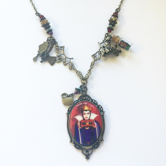 Items similar to Evil Queen Necklace and Earrings Evil Queen Jewelry
