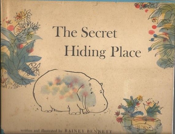 Vintage 1961 The Secret Hiding Place Child's Book