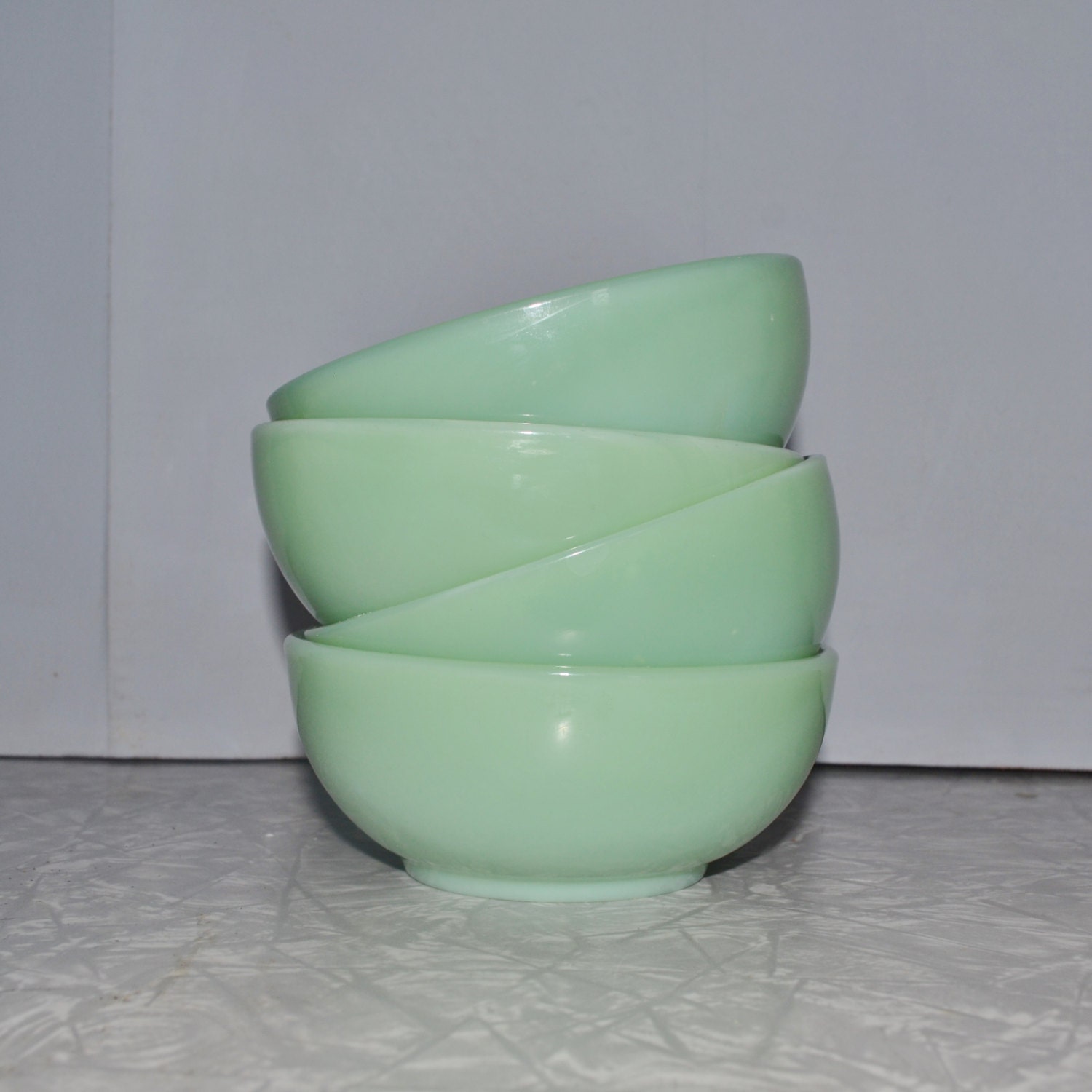 Fire King Jadeite Cereal Bowl Set of 4 Jadeite Bowl Chili