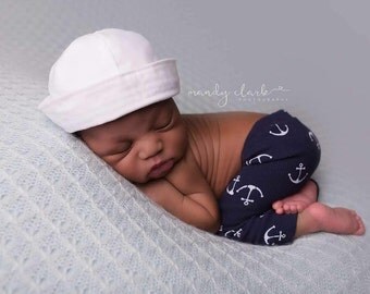 Littlest Sailor Hat - Military Sailor Hat - Newborn Sailor