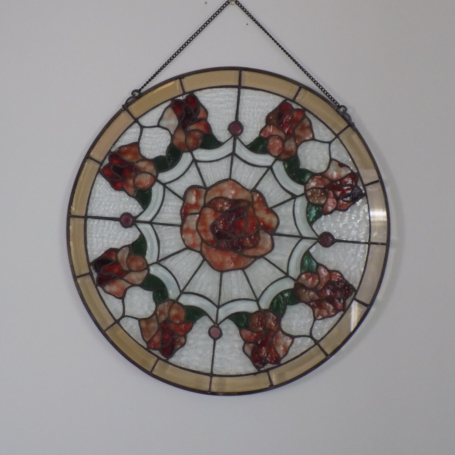 18 Vintage Mid Century 158 Piece Stained Glass Window