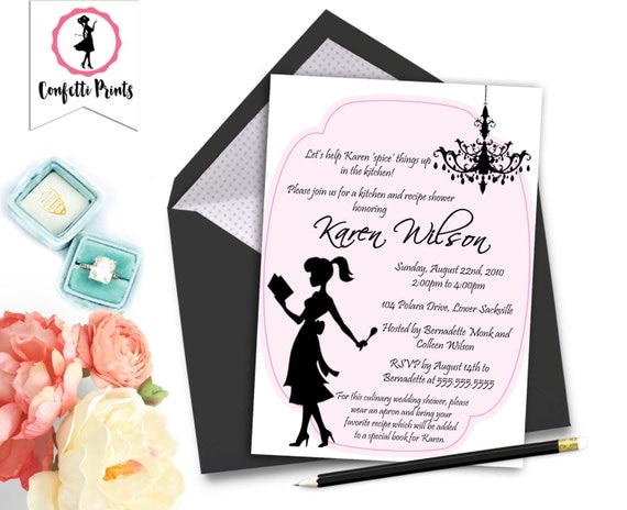 Kitchen Bridal Shower Invitation | Retro Bridal Shower | Pampered Chef Shower | Stock The Kitchen Shower - DESPERATE HOUSEWIFE Printable Il_570xn