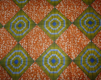 African Cotton Fabrics Mitex Holland Wax Print African Fabric For Dressmakings/Fabric for Sewing Dresses, Skirts,Sold By The Yard