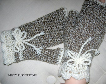 Mitaines crochetées à la main "VICTOIRE"