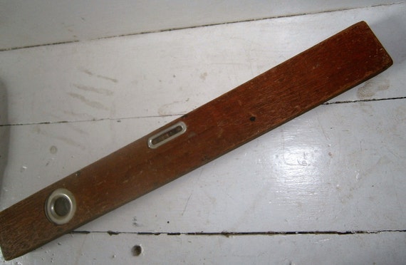 Wooden Level Carpenter's Tool Vintage Wooden Tool