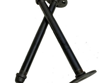 Metal Pipe Shelf Brackets Straight