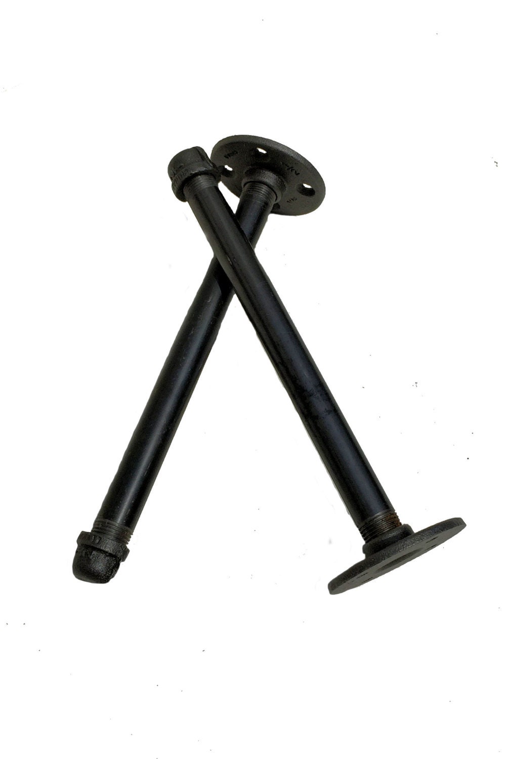 Metal Pipe Shelf Brackets Straight