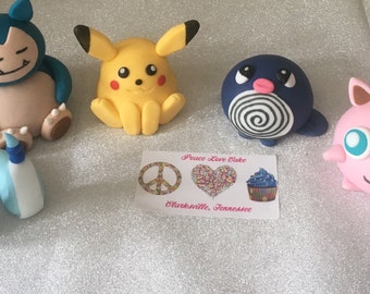 Fondant pokemon Cake Toppers/Decoration