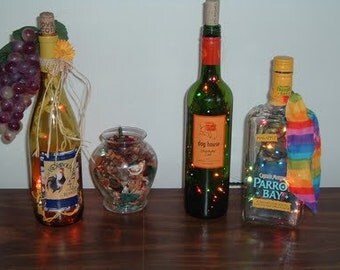 How to make lighted wine bottles lighted wine bottls diamond bit