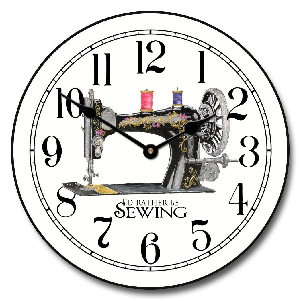 Sewing Room Wall Clock