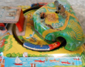 1950's Wind-Up Train (Line Mar Toys)