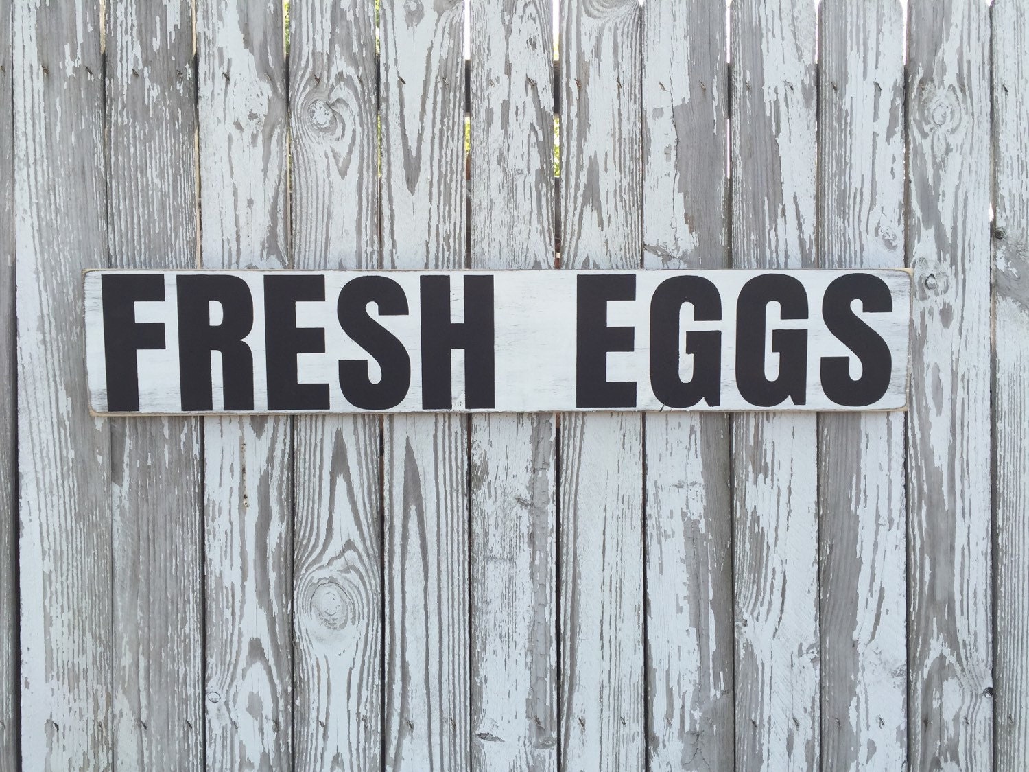 Fresh Eggs Sign 70 Color Options Wood Fresh Eggs by JBJunkMarket