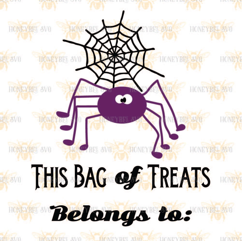 Download Spider Loot Bag svg Halloween bag svg Halloween Candy svg