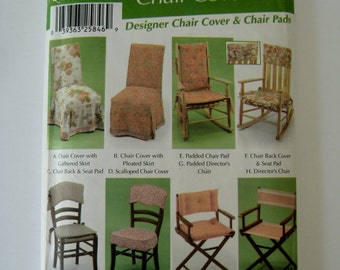 Simplicity Sewing Pattern 5952 Chair Covers Pattern 8 Styles Chair Slipcover Pattern Wedding Chair Cover Dining Chair Cover Home Decor UNCUT