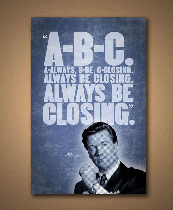 Glengarry Glen Ross ABC Quote Poster