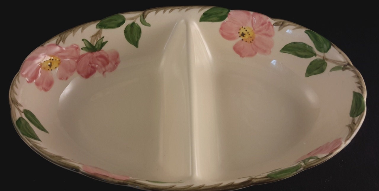Franciscan Desert Rose Divided Serving Bowl Haute Juice