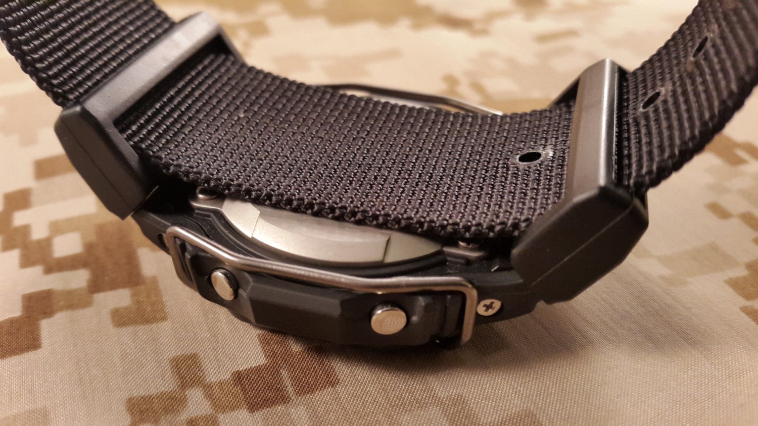 JaysAndKays® Strap Adapters Kit for Casio GShock GShock Camo Black PVD