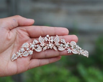 Bridal hair comb rose gold hair comb hair accessories bridal hair clip hair pc rose gold comb