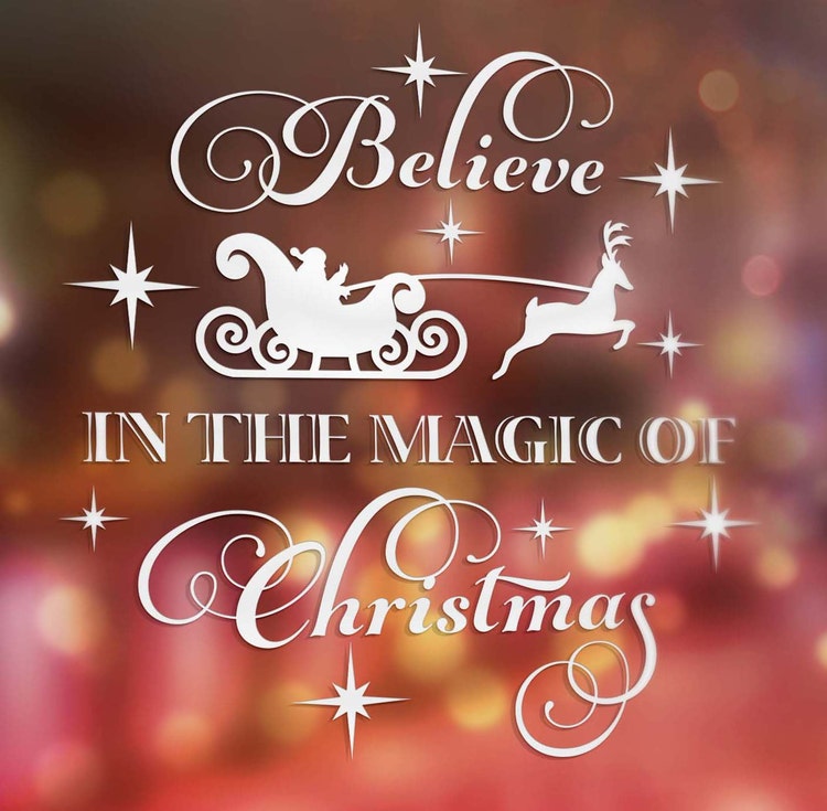 Believe In The Magic Of Christmas Art by MyCasualWhimsy on Etsy