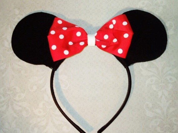 Minnie Mouse Ears Black & Red Minnie Mouse Ears Minnie Mouse