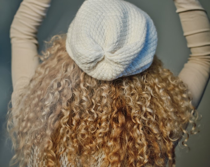 Brown alpaca hat / gray slouchy hat / knit alpaca hat woman knitted hat alpaca wool slouchy beanie over sized hat alpaca beanie