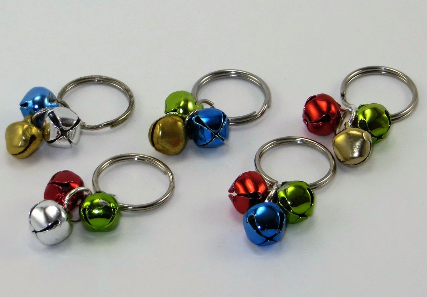 3 Jingle Bells Christmas Dog Collar Charm Choose your color