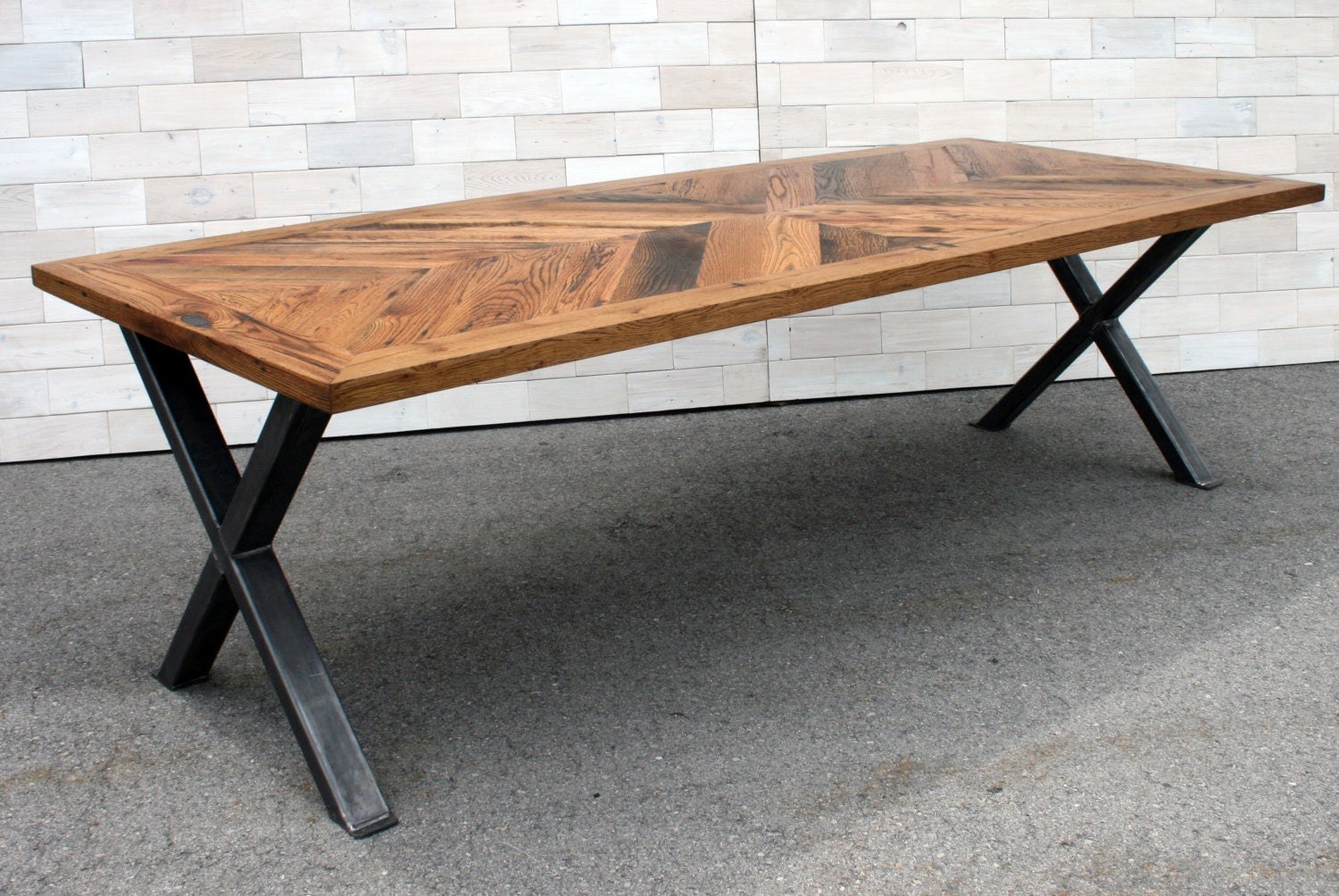 thick wooden kitchen table