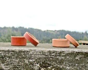 Couples Leather Rings ~ Leather Bands ~ Mens leather Ring ~ Womens Leather ring ~ Minimal Jewelry ~ 3rd Anniversary Gift for Him ~ For Her