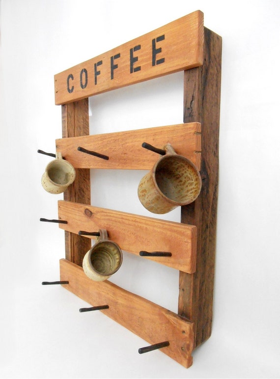 Coffee Mug Rack Rustic Coffee Mug Rack Pallet Wood Mug Rack