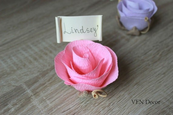 10 Flower Place Name Card Holders With Cards Rustic Wedding Seating 10 Flower Place Name Card Holders With Cards Rustic Wedding Seating