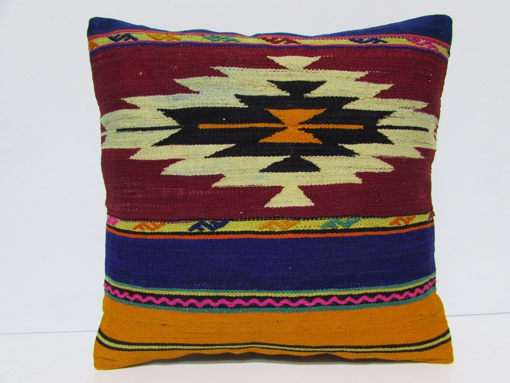 large kilim pillow 20x20 bohemian decor interior designing