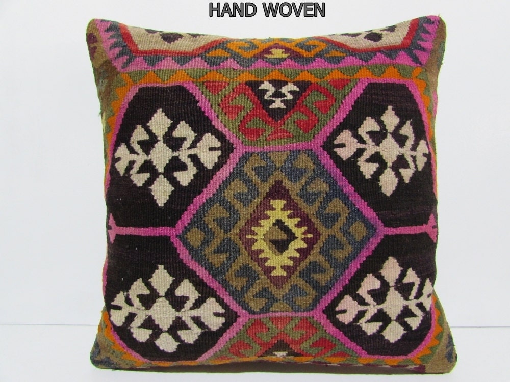 24x24 kilim pillow 24x24 large pillow case oversized pillow