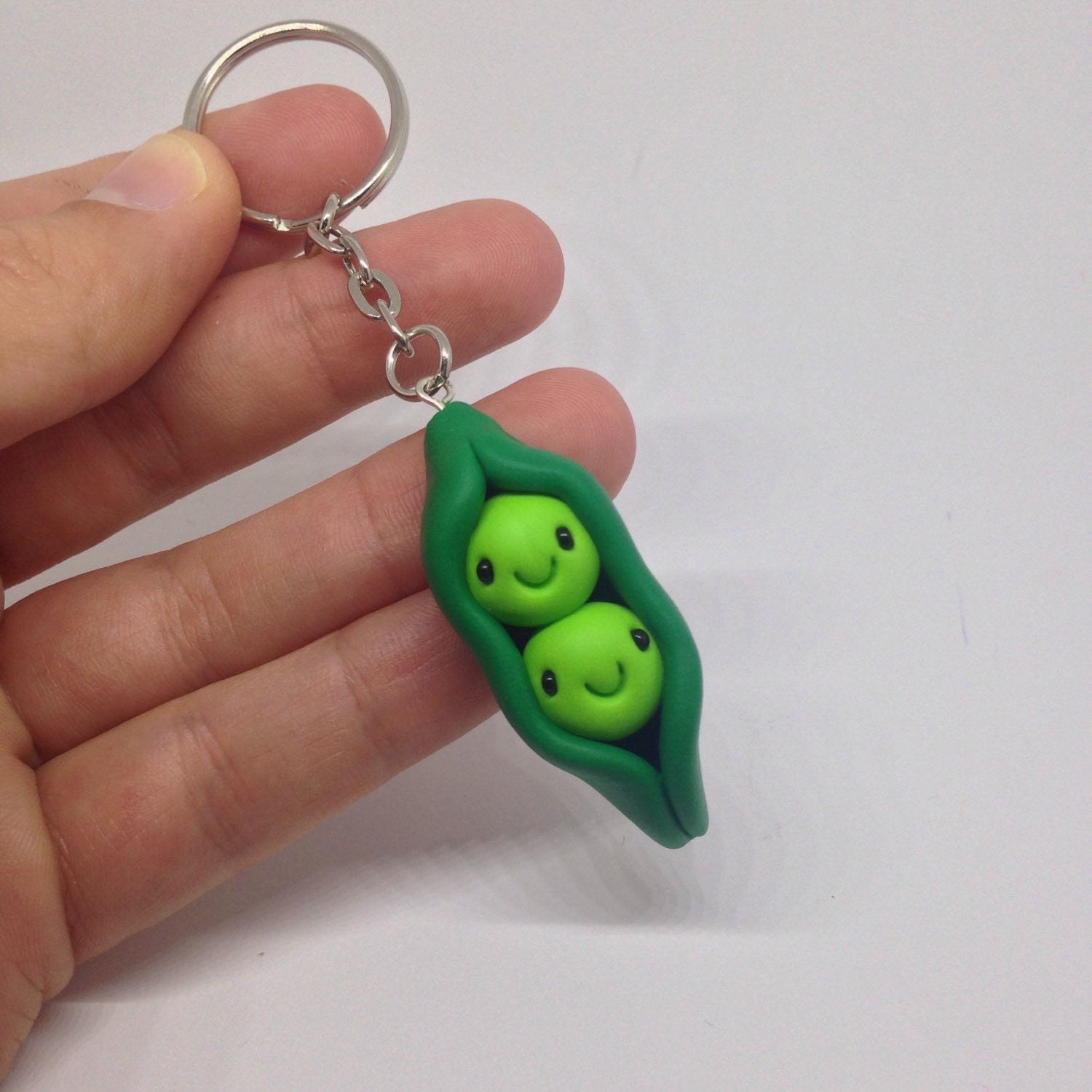 Miniature Peas in a Pod Cute Little Polymer Clay by MAOcreatures
