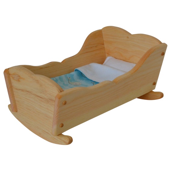 Wooden Toy Dolls CradleWood Doll by AToymakersDaughter on Etsy