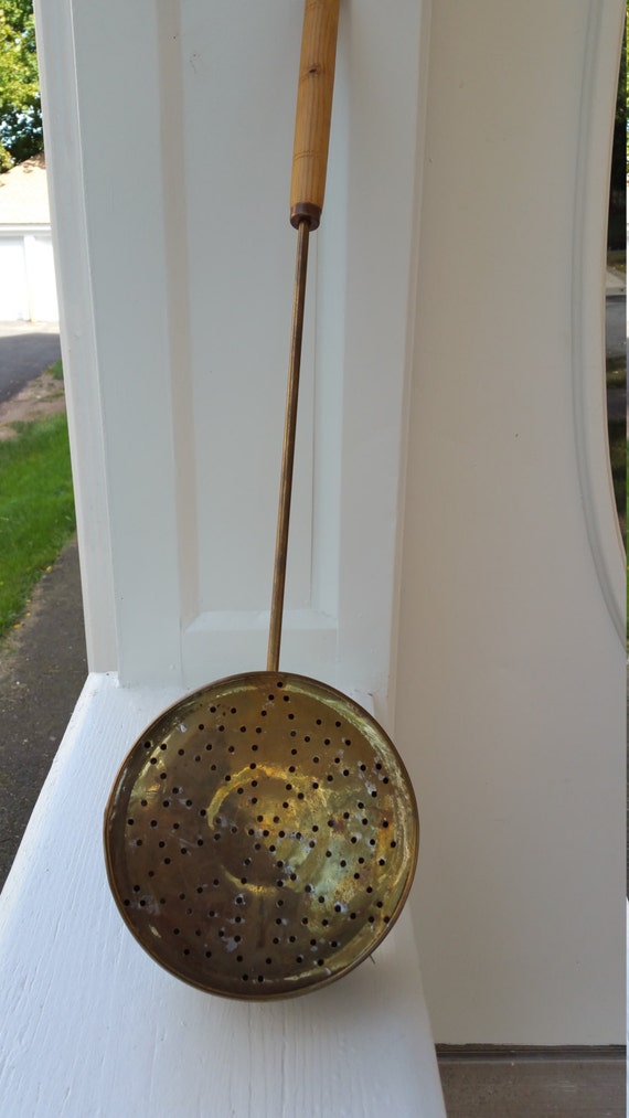 Antique Brass Bed Warming Pan