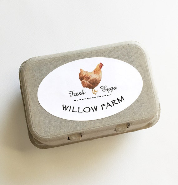 Egg Carton Labels, Chicken Stickers, Coop Supplies, Backyard Chickens 