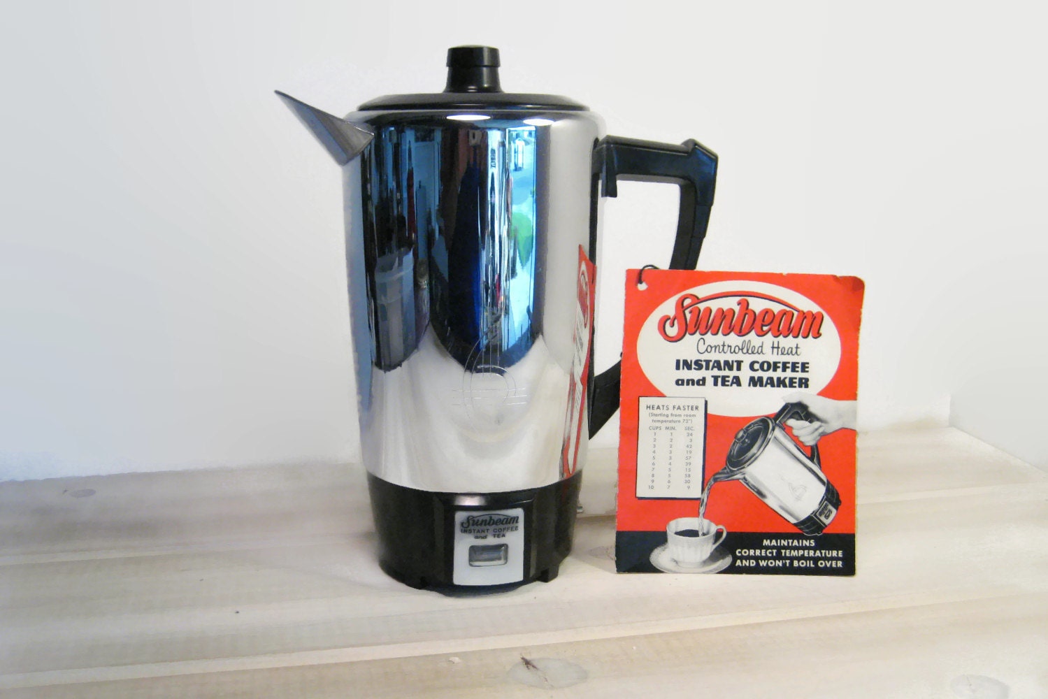 Vintage Hot Water Pot Sunbeam Instant Coffee and Tea Maker