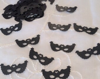 Mini Mardi Gras Masquerade Masks • 2"x1" Mask Confetti • Many Colors to choose from! Free shipping on additional packages (25 per order)