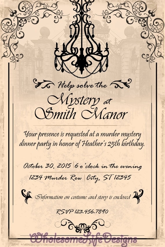 Printable Murder Mystery Invitations 10