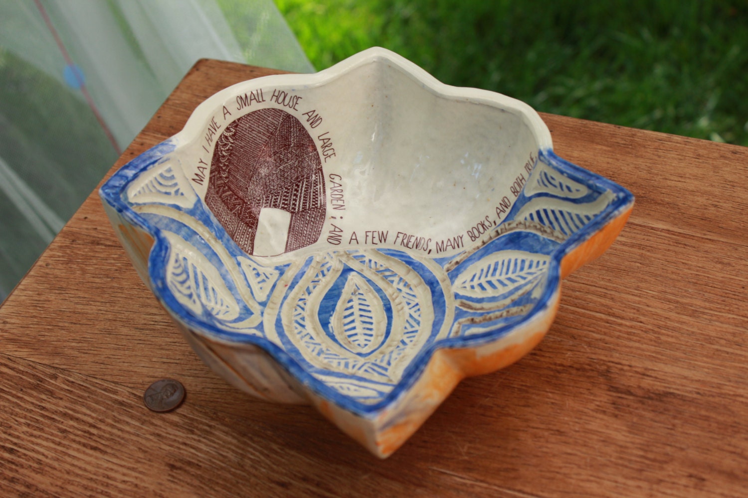 Small House & Large Garden Udaipur Bowl by BirdsatNoon on Etsy