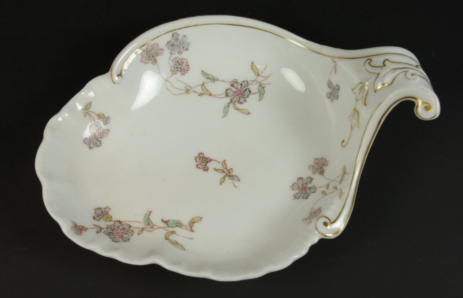 C H Field Haviland Limoges GDM Handle Dish Candy or Trinket
