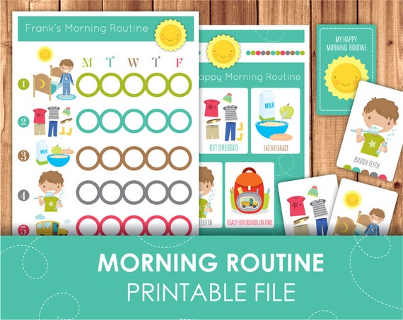 kids daily schedule printable