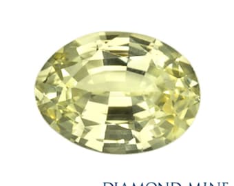 1.4 Carat Yellow Sapphire, Oval cut Sapphire, Loose Sapphire Gemstone, Yellow Gemstone, Non Heated Real Sapphire