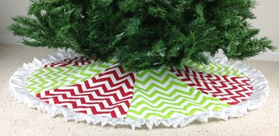 items similar to chevron christmas tree skirt red lime zig items similar to chevron christmas tree skirt red lime zig