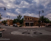 Standin' on the corner in Winslow Arizona,Route 66,Winslow Arizona,Take it Easy,Fine Art Photography USA,The Eagles Band,color,intersection