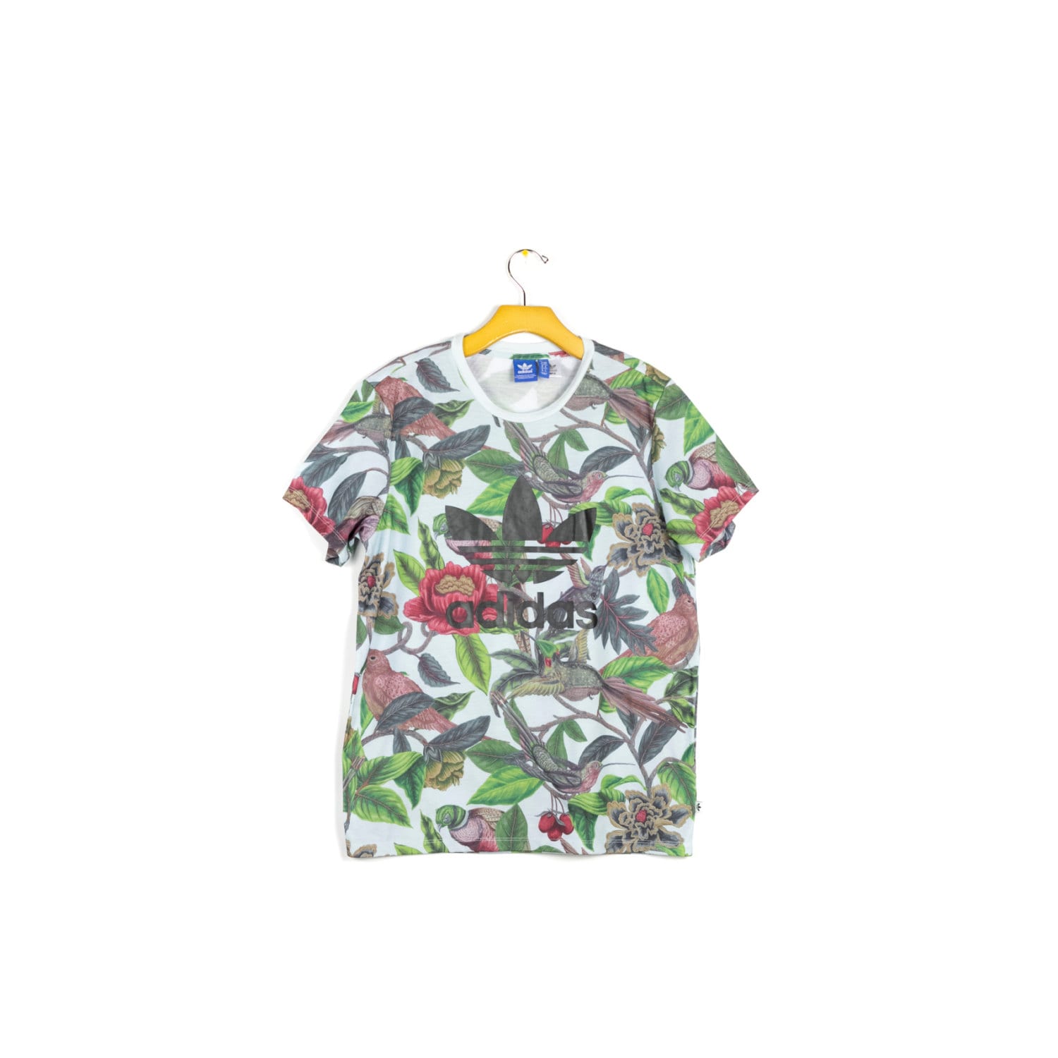  ADIDAS  tropical florera tee  allover pattern  shirt  trefoil