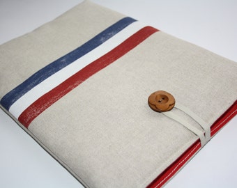 MacBook Pro 13 Sleeve Air/Mac Book 13 Retina sleeve/ Padded Laptop Case with Pocket,Eco-Friendly/Red, White, Blue
