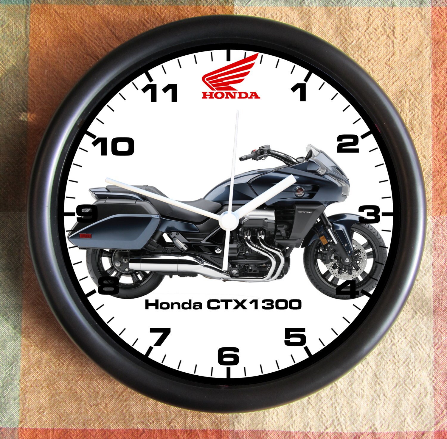 Honda Motorcycle CTX1300 Big 10 inch black wall clock Ships