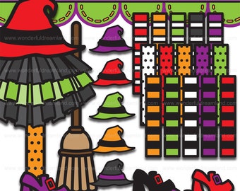 Halloween 4 - PNG SVG EPS Vector Instant Download Printable Cliparts Clip Arts Digital File Scrapbook Kit
