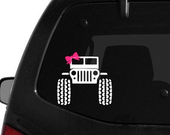 Jeep Decal - Custom Jeep Decal - Monogram Jeep Decal